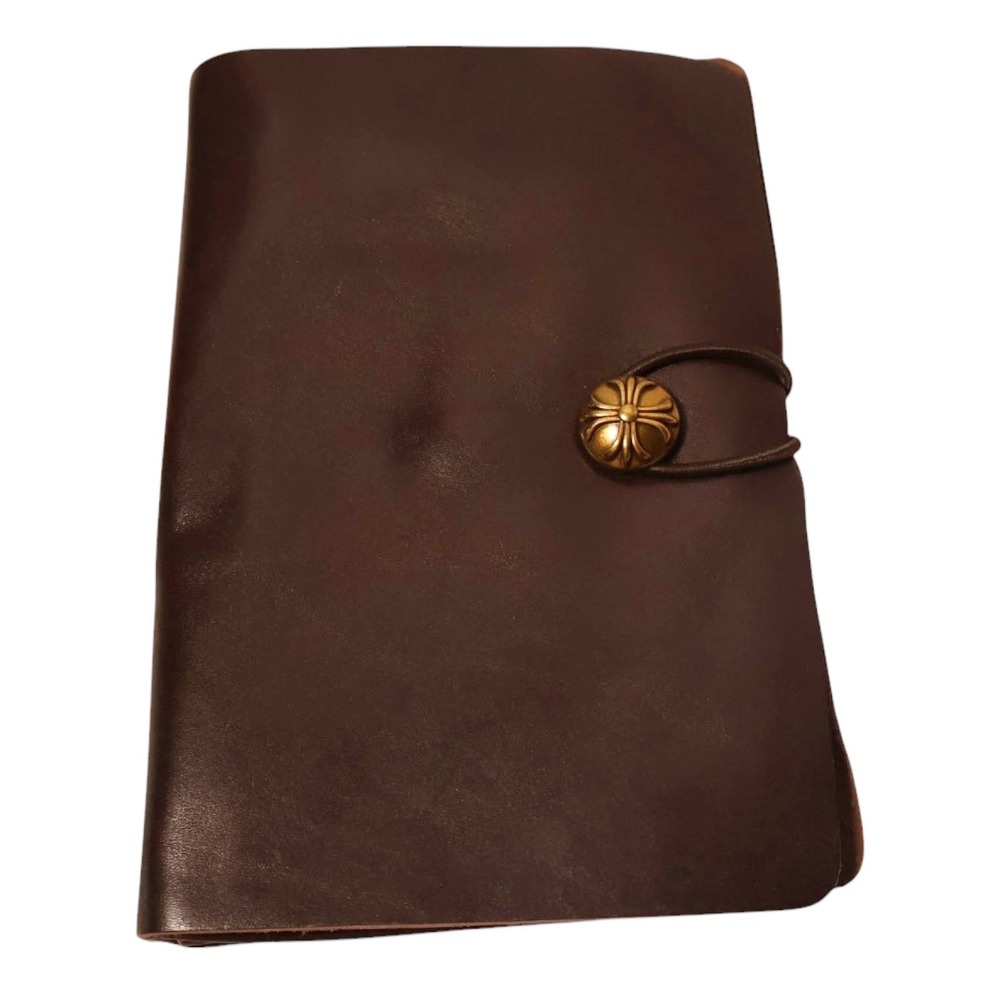 LINSHI TASKS Genuine Leather Journal Planner Folio Wallet Organizer Brown - Picture 2 of 16